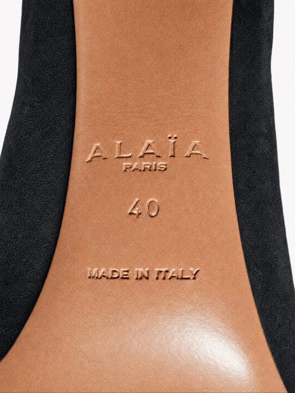 ALAIA | Black Suede Studded Stiletto Ankle Boots Size EU 40 / US 10